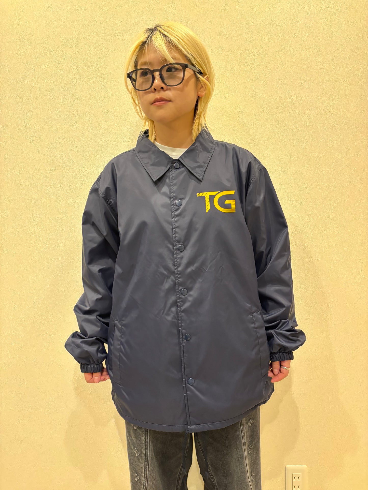 TGロゴ コーチジャケット