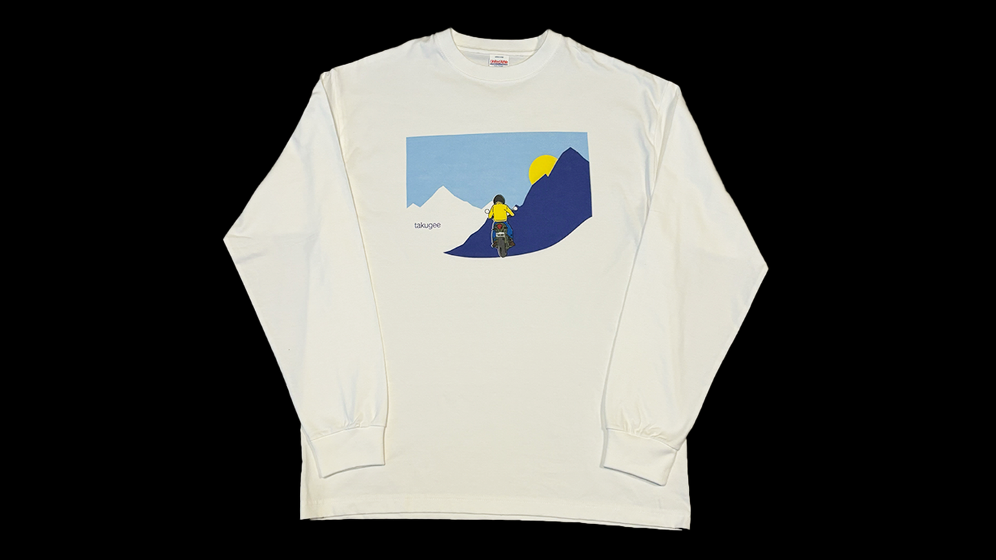 【期間限定 / 受注生産】「マウンテンなバイク」6.2オンス ロングTシャツ