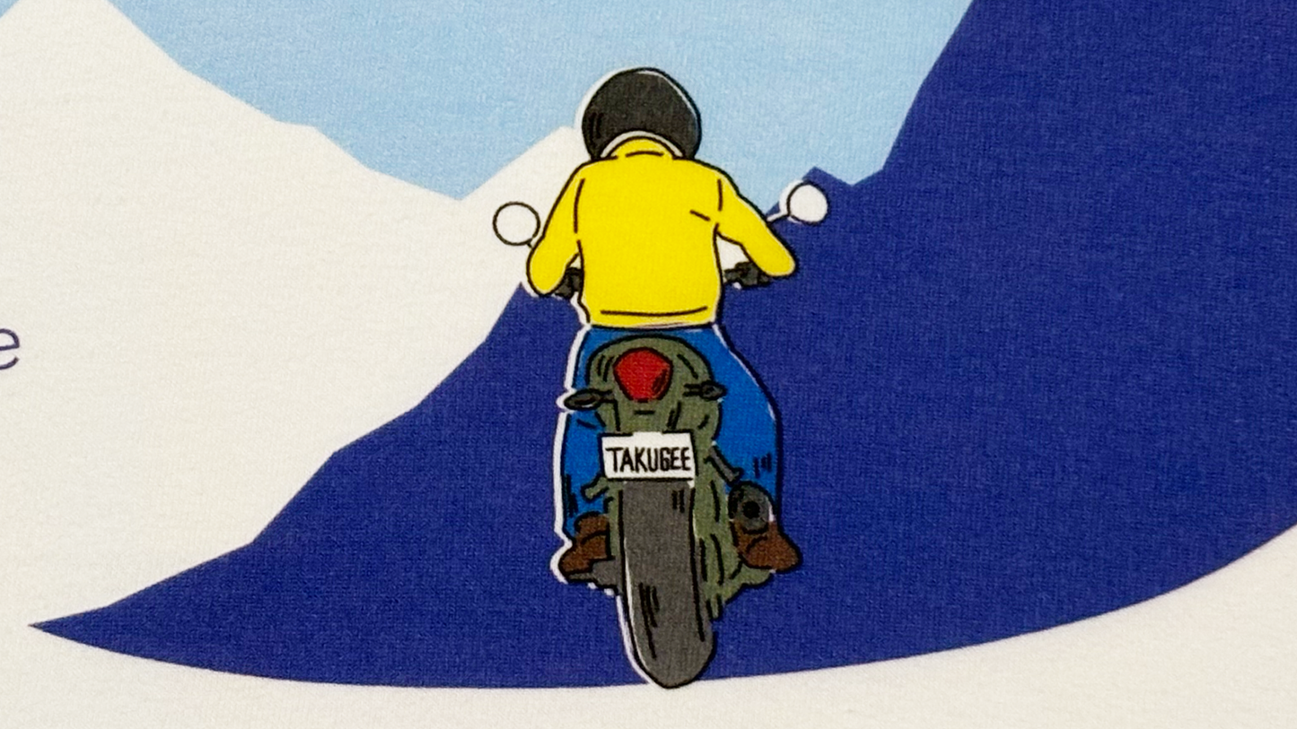 【期間限定 / 受注生産】「マウンテンなバイク」6.2オンス ロングTシャツ