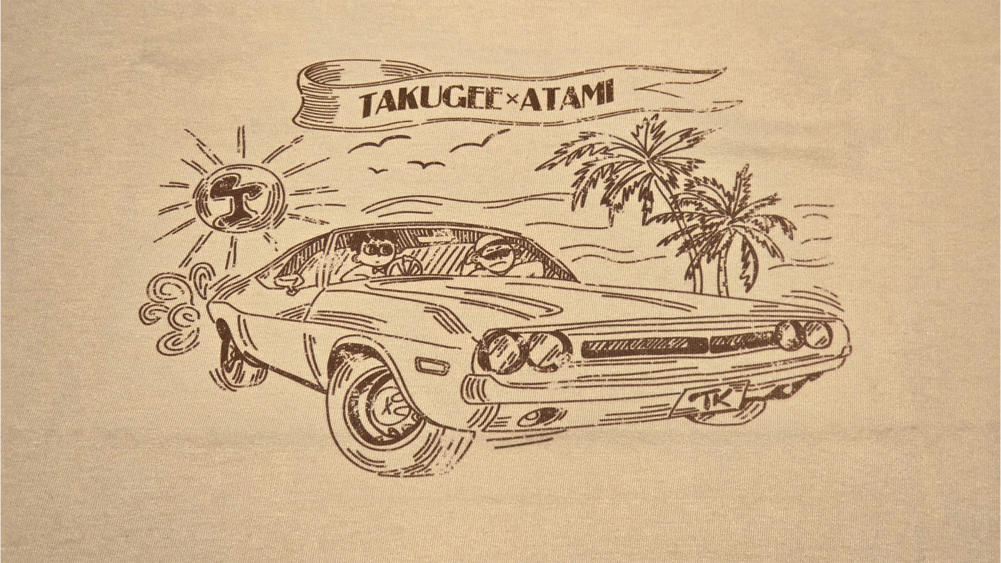 【受注生産】タクゲーファンミーティングin熱海 Tシャツ（アッシュ / ライトベージュ）