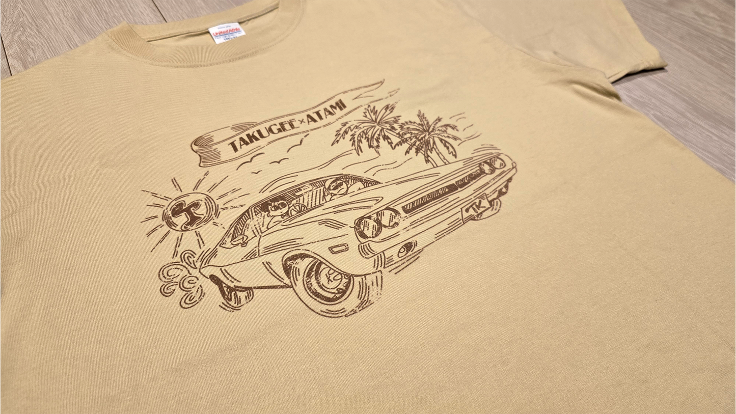 【受注生産】タクゲーファンミーティングin熱海 Tシャツ（アッシュ / ライトベージュ）